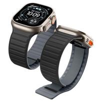 Spigen ATHLEX AIR M APPLE WATCH 8 / 9 / 10 / 11 / SE / ULTRA (44 / 45 / 46 / 49 MM) AKTYVI JUODA/PILKA