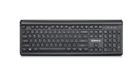 Multimedijos klaviatūra REAL-EL Comfort 7085 EN juodos spalvos