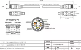 Vision CAT6a STP tinklo jungiamasis laidas 1 m juodas - su apsauga nuo užkabinimo, liejant formuotas RJ45
