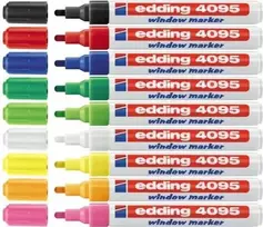 EDDING 4095 Liquid Chalk Marker Orange 2-3 mm Chisel Nib 1 Piece