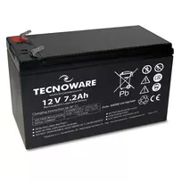 TECNOWARE Power Battery 12V 7.2Ah AGM VRLA su Faston 6.3mm gnybtais
