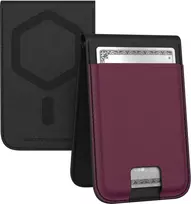 Urban Armor Gear UAG Metropolis Magnetic Wallet su stovo funkcija | Veganiška oda, skirta Apple iPhone 15 Pro Max - Juoda