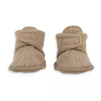 Lodger Teddy Fleece Beige Baby Booties 3-6 Months