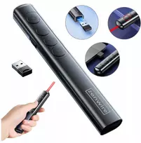 ZENWIRE S9 USB belaidis pristatymų lazerinis žymeklis, 2.4 GHz, raudonas lazeris, juodas