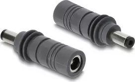 Delock DC 5,5 x 2,1 mm į DC 5,5 x 2,1 mm adapteris, suderinamas su Starlink Mini, pilkas