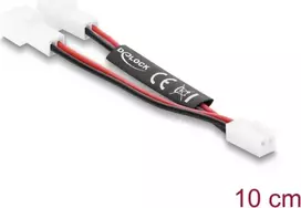 Delock Y-Splitter ventiliatoriaus laidas 1x 2 kontaktų „Female“ į 2x 2 kontaktų „Male“, 10 cm