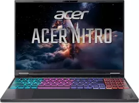Acer Nitro 16 AN16-A91-R9ZL 16 colių QHD+ 240Hz žaidimų nešiojamas kompiuteris - AMD Ryzen 9 9955HX3D, 32GB DDR5, 1TB SSD, NVIDIA GeForce RTX 5070 Ti 12GB, Windows 11 Home, Obsidian Black