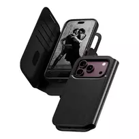 CARE™ by PanzerGlass® Tango 2-in-1 piniginės dėklas juodos spalvos su MagSafe, skirtas iPhone 18 Pro / 17 Pro