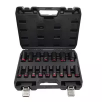 AWTOOLS Black Line smūginių galvučių rinkinys 1/2, 16 vnt., 10-32 mm, ilgos