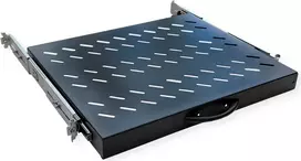 VALUE 19 colių ištraukiama lentyna serverio stelažams iki 800 mm gylio, 1U, 20 kg apkrova, juoda