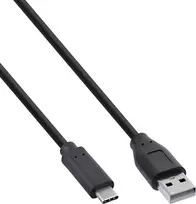 InLine® USB 2.0 laidas, USB-C į A kištuką, juodas, 2 m, 80 vnt. didmeninė pakuotė