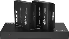 InLine® vaizdo skirstytuvas/ilgintuvas 1x2 Cat.6 HDMI 4K/30Hz rinkinys