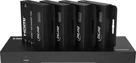 InLine® vaizdo skirstytuvas/ilgintuvas, 1x4, Cat.6, HDMI 4K/30Hz, rinkinys