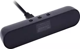 InLine® Bluetooth 5.4 garso siųstuvas su OLED ekranu, 3,5 mm lizdu ir Toslink įvestimi