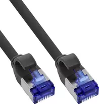 150 vnt. B-Pack InLine® Slim Cat.6A S/FTP LSZH Patch kabelis juodas 0,50 m