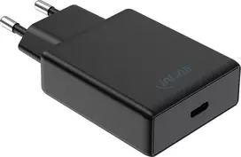 InLine® USB-C maitinimo adapteris 65W PD PPS AVS sieninis įkroviklis, juodas