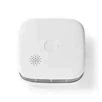 Nedis SmartLife Wi-Fi dūmų detektorius WIFIDS21WT3 - 3 vnt., fotoelektrinis, 85 dB sirena, išmanūs pranešimai, EN 14604 sertifikuotas, baltas