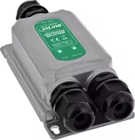 InLine® PoE++ skirstytuvas lauko sąlygoms IP67 IK10 60W 12V Gigabit