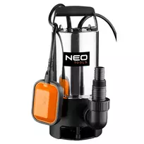 NEO TOOLS Panardinamasis nuotekų siurblys 900W, 13000 l/h, 8m pakėlimo aukštis, nerūdijantis plienas