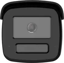 Hikvision DS-2CD2T123G2-LIS2UY/SL(2.8mm) juodos spalvos 2MP ColorVu AcuSense fiksuoto objektyvo lauko vaizdo kamera su dvipusiu garsu ir šviesos signalu