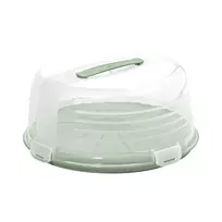 CURVER Apvali pyragų transportavimo dėžė Ø34,7x15,6 cm, žalia