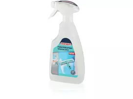 LEIFHEIT Window Spray Concentrate 500 ml – koncentratas, iš kurio gaunama 5 L langų valymo priemonės be dryžių stiklui, langams, veidrodžiams ir plytelėms, optimizuotas langų siurbliams