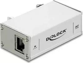 Delock Tinklo apsaugos nuo viršįtampių modulis RJ45 10G DIN bėgių montavimui