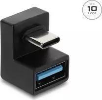 Delock USB 3.2 Gen 2 Type-C (vyriškas) į USB-A (moteriškas) adapteris, U formos, 10Gbps, juodas