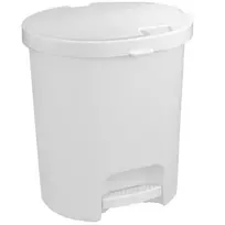CURVER Deco Bin 25L pedalų šiukšliadėžė 36x41cm balta