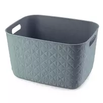 CURVER Softex L 19L stačiakampė laikymo pintinė – teal pintos tekstūros