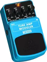 Behringer TM300 Tube Amp Modeler efektų pedalas elektrinei gitarai, mėlynas/juodas