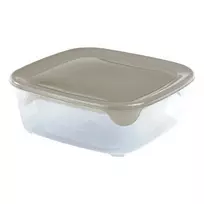 CURVER Fresh&Go maisto laikymo indų rinkinys, 3 vnt., stačiakampiai, 0,25 L + 0,8 L + 1,7 L, smėlio spalvos