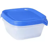 CURVER Fresh&Go maisto indų rinkinys, 3 vnt., po 0,8 L, mėlynas, su hermetiškais dangčiais, be BPA, tinka mikrobangų krosnelei, šaldymui, indaplovei