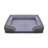 REBEL ANIMALS Premium gyvūnų sofa-lova šunims ir katėms, 89x63x18 cm, antracito spalvos