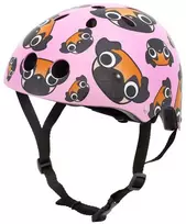 Hornit Pug vaikiškas dviračių šalmas su LED apšvietimu - rožinis, 48-53 cm PUS806