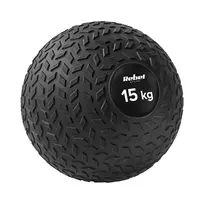 Rebel Active Slam Ball 15 kg 23 cm juodas - medicininis kamuolys jėgos ir reabilitacijos treniruotėms
