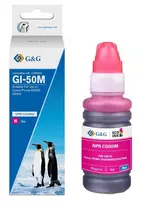 G&G rašalo papildymo buteliukas Canon GI-50 rausvas (70 ml) - pigmentinis rašalas, suderinamas su 3404C001