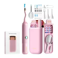 BEBIRD EarSight Plus Pink 5MP Wi-Fi ausų otoskopas su 6 ašių giroskopu, IP67 objektyvu, USB-C