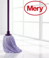 MERY La Original 22 cm keičiama mikropluošto šluostė su 140 cm kotu
