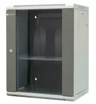 EMITERNET EM/AP6415 15U sieninis tinklo spintelė su grūdinto stiklo durimis, 600x450x770 mm, juoda