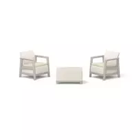 KETER Scandi Linea balkono baldų rinkinys pebble gray/light beige