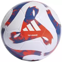 adidas Tiro League TSBE White-Blue-Red HT2422 5 futbolo kamuolys
