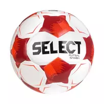 Select Futsal Samba v26 FIFA Basic futbolo kamuolys salės futbolui, baltas-raudonas, 1021654 320010, 4 dydis