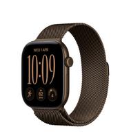 Išmanusis laikrodis Apple Watch Series 12 GPS 46mm MKD84ET/A, dark bronze aluminium korpusas su dark bronze milanese loop dirželiu - M/L