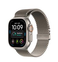 Išmanusis laikrodis Apple Watch Ultra 4 GPS + Cellular 49mm MJAA4ET/A, natural titanium korpusas su natural titanium milanese loop dirželiu - L