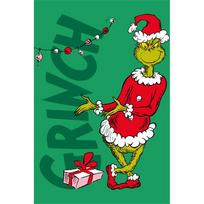 Žalios spalvos iš mikroflanelės vaikiškas pledas 100x150 cm Grinch – Jerry Fabrics