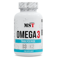 MST Nutrition Omega 3 Triglyceride D3 + K2 120 softgels