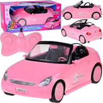 Jokomisiada Rožinė RC Convertible Car with Lights and Remote Control RC0713
