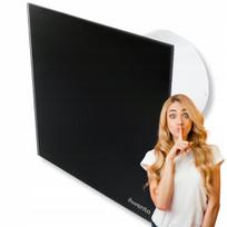 Ventiliatorius voniai Awenta Silent Ø 100 mm, 26 Db, su virvutės jungikliu, juodas