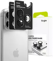 Ringke Camera Frame Protector 2 vnt. grūdinto stiklo apsauga iPhone 18 Pro / Pro Max - Juodas